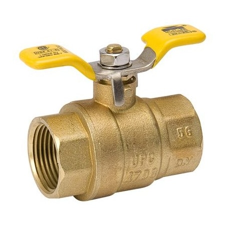 B & K 1 BRS FPT T Ball Valve 107-825TNL